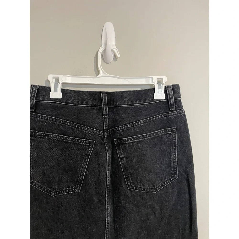 Madewell Denim Mid-Rise Maxi‎ Skirt in Lunar Wash Size 25 Casual Timeless